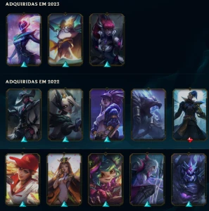 Conta lol esmeralda 3 + muitas skins - League of Legends