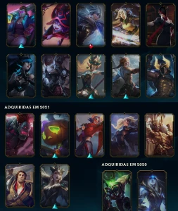 Conta lol esmeralda 3 + muitas skins - League of Legends