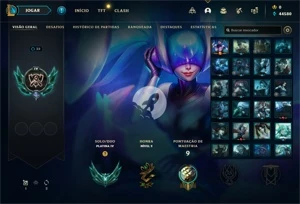 Conta PLATINA 4 - Smurf LOL (league of legends) ELOMOON