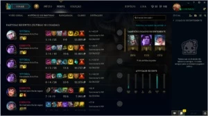 Conta UNRAKED  (3V-1D na Md10) - League of Legends LOL
