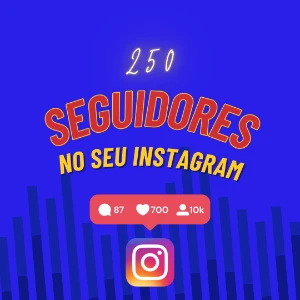 250 Seguidores no Instagram