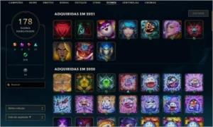 Conta PLATINA 4 137 champs 59 skins - League of Legends LOL