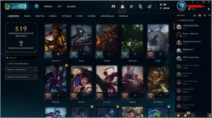 Conta PLATINA 4 137 champs 59 skins - League of Legends LOL