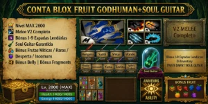 Contas Blox Fruits (Roblox) Lv2800+Godhuman+Soul Guitar