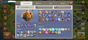 Conta Cv16 Bem Encaminhada//5Construtores//3 Equipamentos Ep - Clash of Clans