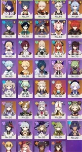 CONTA GENSHIN AR 55 11 PERSONAGENS 5* BANNER GARANTIDO - Genshin Impact
