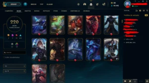Conta Lol Challenger Full Champs 220 Skins - League of Legends