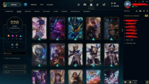 Conta Lol Challenger Full Champs 220 Skins - League of Legends