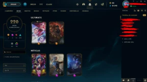 Conta Lol Challenger Full Champs 220 Skins - League of Legends