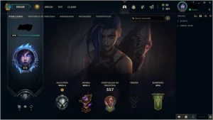 Conta lol com 155 champs, 144 skins ( 4 Vitóriosas ) - League of Legends