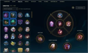 Conta lol com 155 champs, 144 skins ( 4 Vitóriosas ) - League of Legends