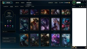Conta Platina V com todos os campeões - League of Legends LOL