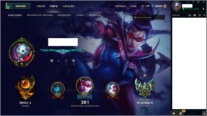 Conta Platina V com todos os campeões - League of Legends LOL