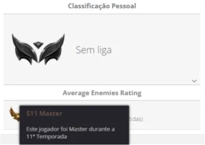 Conta Mestre S11 decay - League of Legends LOL