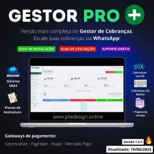 Gestor PRO + Sistema de Cobranças / 2024 - Serviços Digitais