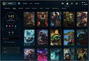 lol e wild rift, 145 skins, rammus rei, icones raros e mais. - League of Legends