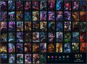 LEAGUE OF LEGENDS - DIAMOND S6 - SKINS RARAS/CONTA COMPLETA LOL