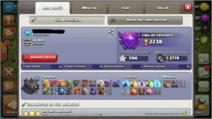 Conta CV9 Upada - Ó tima para War - Clash of Clans