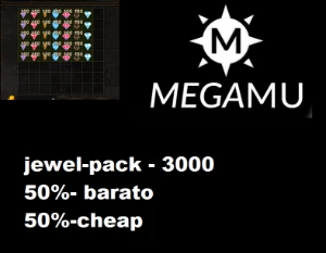 Megamu - Jewel-pack 50%-cheap-Bless-Soul-Chaos-life-Harmony - MU Online