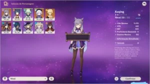 conta AR 27, com keking, qiqi e mona - Genshin Impact