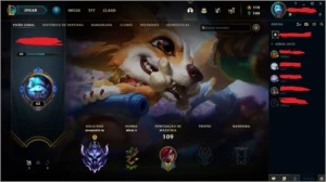 Conta Diamante 3 59%winrate - League of Legends LOL