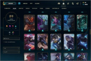 Conta ouro 4 com 120 champs e 89 skins - League of Legends LOL