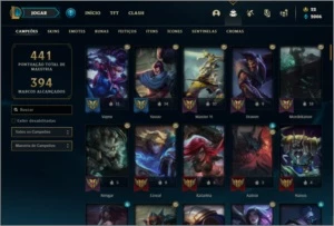 Conta ouro 4 com 120 champs e 89 skins - League of Legends LOL