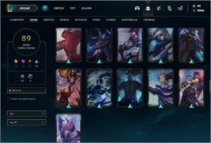 Conta ouro 4 com 120 champs e 89 skins - League of Legends LOL