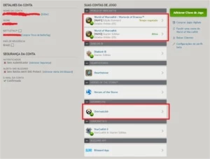 Vendo conta da Blizzard ( 2 jogos)