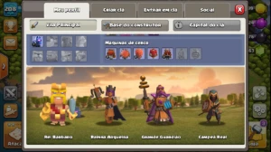 Cv 15 Clash of Clans level 200+ Heróis 90+