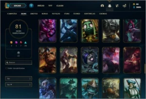 Conta ouro 4 com 81 skins e 115 champs ( MAIN JG ) - League of Legends LOL