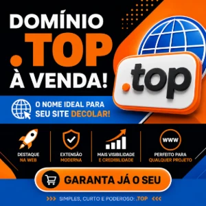 Domínio para site extensão somente .top (1º ano) - Sites, Lojas e Sistemas Prontos Sites e Scripts