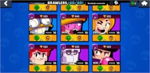 Conta full Brawl Stars + 549 gemas + 40k de ouro