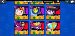 Conta full Brawl Stars + 549 gemas + 40k de ouro