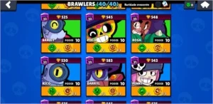 Conta full Brawl Stars + 549 gemas + 40k de ouro