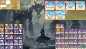 ar 47 child albedo jean harpa celestial lança de jade - Genshin Impact