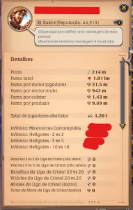 Conta de albion Bem specada