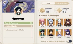 [AR58] Conta Genshin com 17/T5,10 armas T5 e todos os T4!!! - Genshin Impact