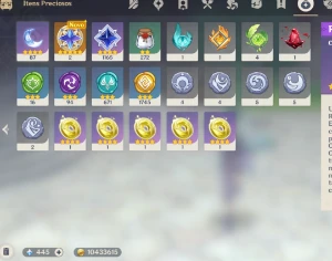 Baizhu + Nahida + arma dela // Nilou +arma dela // ganyu - Genshin Impact