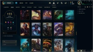 CONTA LEAGUE OF LEGENDS [DIAMANTE] [123 SKINS] [LVL 238] LOL