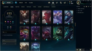 CONTA LEAGUE OF LEGENDS [DIAMANTE] [123 SKINS] [LVL 238] LOL