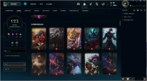 CONTA LEAGUE OF LEGENDS [DIAMANTE] [123 SKINS] [LVL 238] LOL
