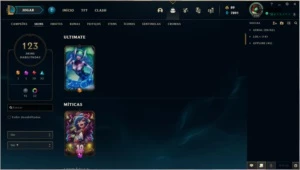 CONTA LEAGUE OF LEGENDS [DIAMANTE] [123 SKINS] [LVL 238] LOL
