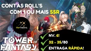 🌠ANÚNCIO DINÂMICO 🌠 ✨Contas Roll's Tower Of Fantasy Nv 6✨ - Outros