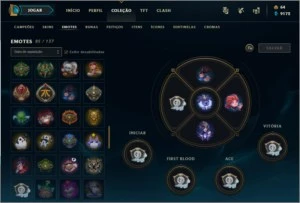 Conta League Of Legendes gold 1 com 396 skins - League of Legends LOL