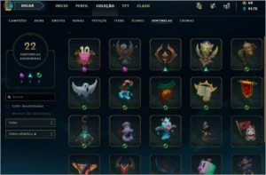 Conta League Of Legendes gold 1 com 396 skins - League of Legends LOL