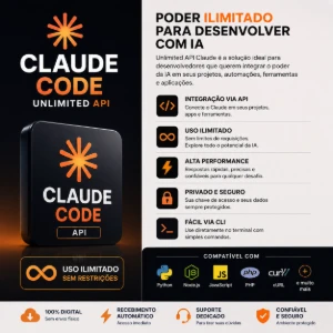 API Claude Code 20x Sem Limite - Inteligência Artificial