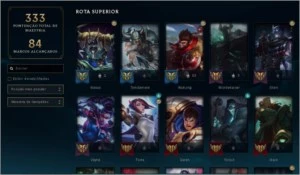 CONTA TOP DE LEAGUE OF LEGENDS LOL