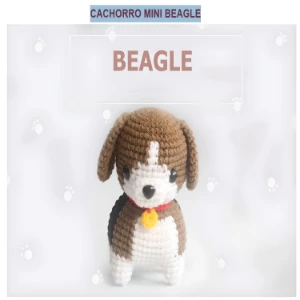 Receita em PDF - Cachorro Beagle Mini Amigurumi