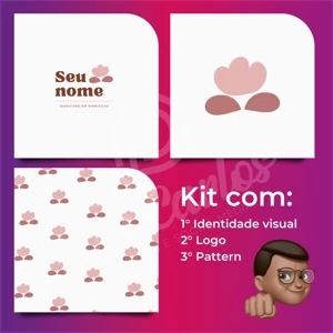 Logomarca pra Manicure Kit Promocional Envio Rápido